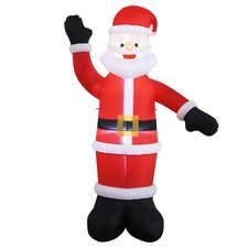 Image of 180cm Christmas Santa Claus Inflatable Decoration with LED Lights Waterproof