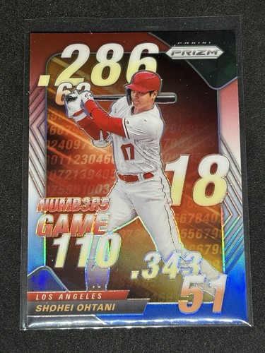 2020 Panini Prizm Numbers Game #NG-8 Shohei Ohtani Angels