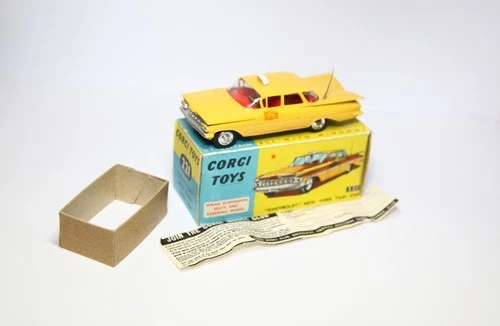 Corgi 221 Chevrolet Impala New York Taxi Cab In Original Box - Near Mint 1960s