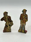 Vintage Marx Tin Number 100 Lithograph WWI US Army Cork Gun Targets 1930’s 2Pcs