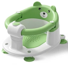 TAVLSHERO Bear Theme Baby Bath Seat / Bath Tub Chair for 6 Months & Up *Non-Slip