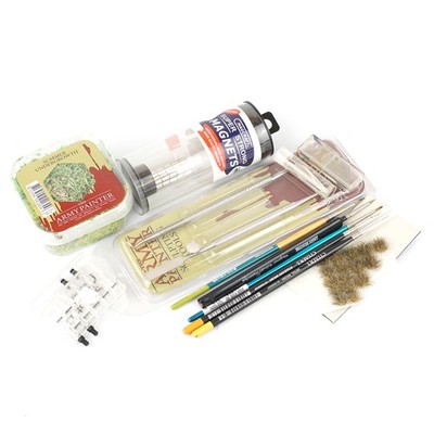 Miscellaneous Hobby Supplies Lot - Magnets Basing Brushes Pre-owned 235