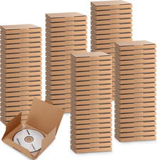 100 Pcs 5 5/8"L X 5"W X 7/16"H Cd Mailer Box Cd Shipping Boxes Corrugated Mailin