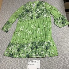 No Brand green floral print maxi dress women XL. SKU-B417