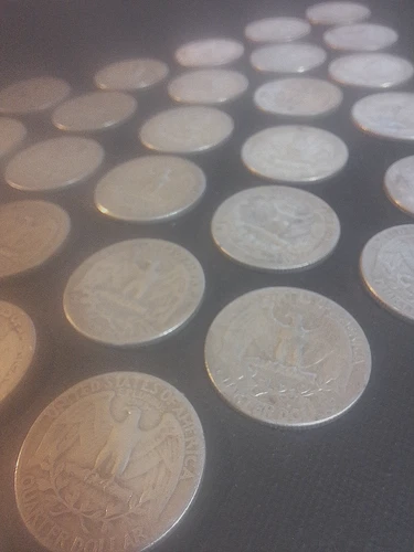 Silver .900 fine Washington Quarters misc. years, lot (29) coins U.S.