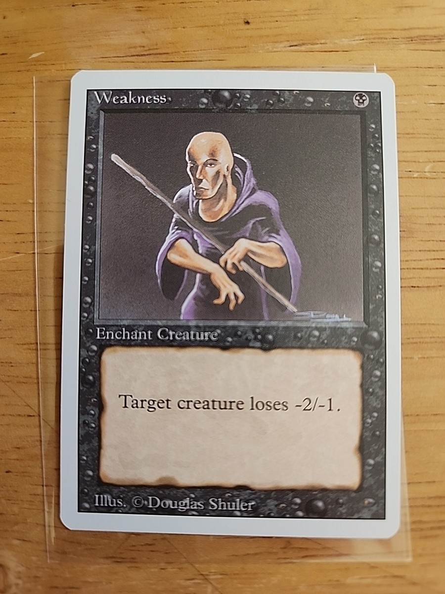 mtg weakness card Without Weakness Foil