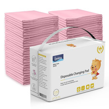 Disposable Changing Pad 100 Pack , Baby Incontinence Changing Pads Diaper Under