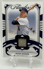 Duke Snider 2024 Panini Flawless Legendary Memorabilia Game-Used Jersey /15!