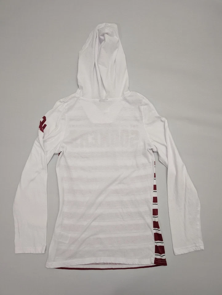 OU Sooners Hoodie Women's M White Long Sleeve T Shirt Lightweight Oklahoma  - Image 2 of 4