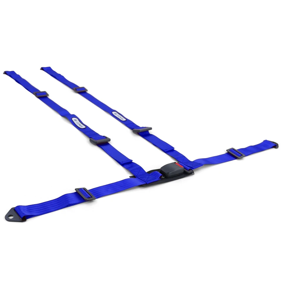 Tenzo-R Sport Tirantes Cinturón De Seguridad 4 Puntos Azul Con Certificación E - Imagen 3 de 4