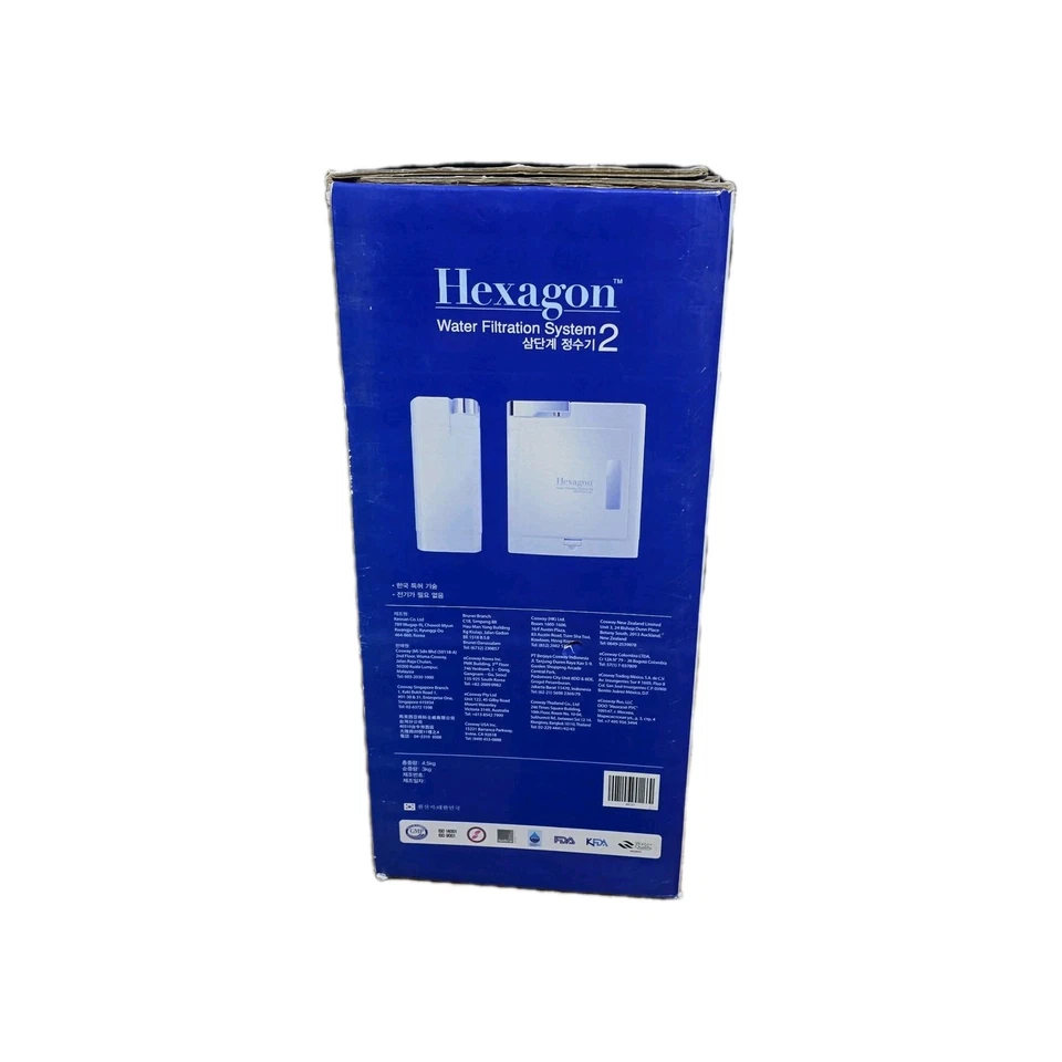 Sistema de filtración de agua Cosway Hexagon 2 contador de agua alcalina rico en hidrógeno Foto 4 de 4