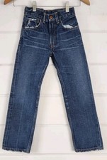 Vintage Rare Levi's Big E Kids Blue Jeans Denim Size 6 Selvedge 1964 1960s