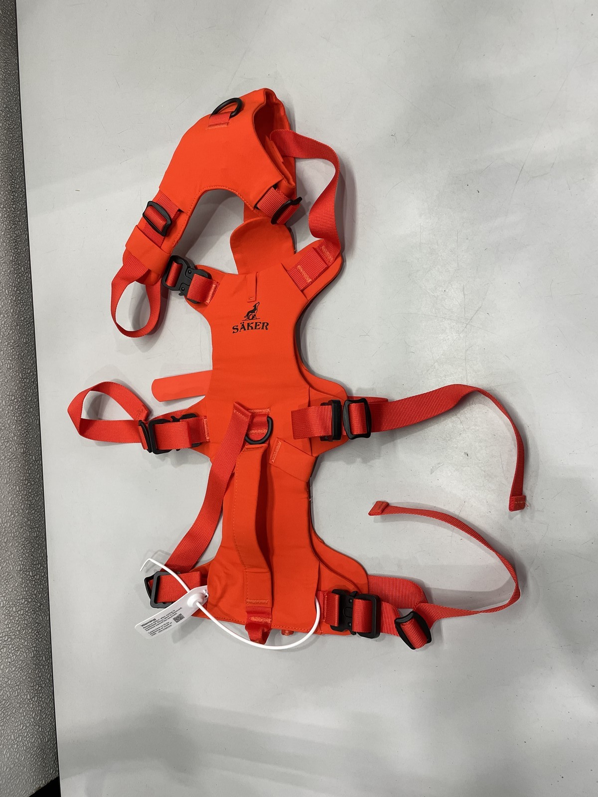 Saker Muse Dog Harness Large, Alpine Orange