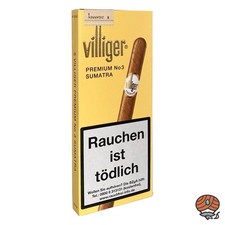 Villiger Premium No. 3 Sumatra Zigarren - 5 St&uuml;ck