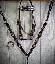 Custom Parade/showTack Set - Headstall & Breast collar 