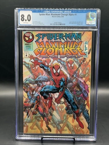 Spider-Man: Maximum Clonage Alpha #1 (Marvel Comics August 1995) CGC Graded 8.0