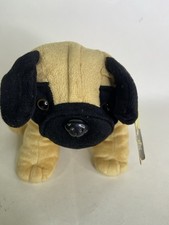 Animal Adventure Pug Puppy Dog Plush Stuffed Toy Tan Black 2015