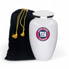 Large Urn Custom Text For New York Giants Football Theme Style with Bag