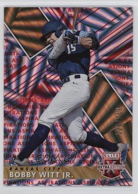 2019 Panini Elite Extra Edition Aspirations Red /150 Bobby Witt Jr #2 4f5