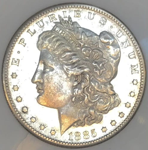 1885 S MORGAN DOLLAR! SEMI PROOF LIKE$$ TRUE STUNNER$ GORGEOUS PIECE! WOW #64361