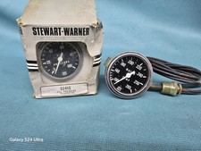 Nos Pr Stewart Warner Oil Pressure Water Temp Gauge Chevy Ford Gasser Vintage