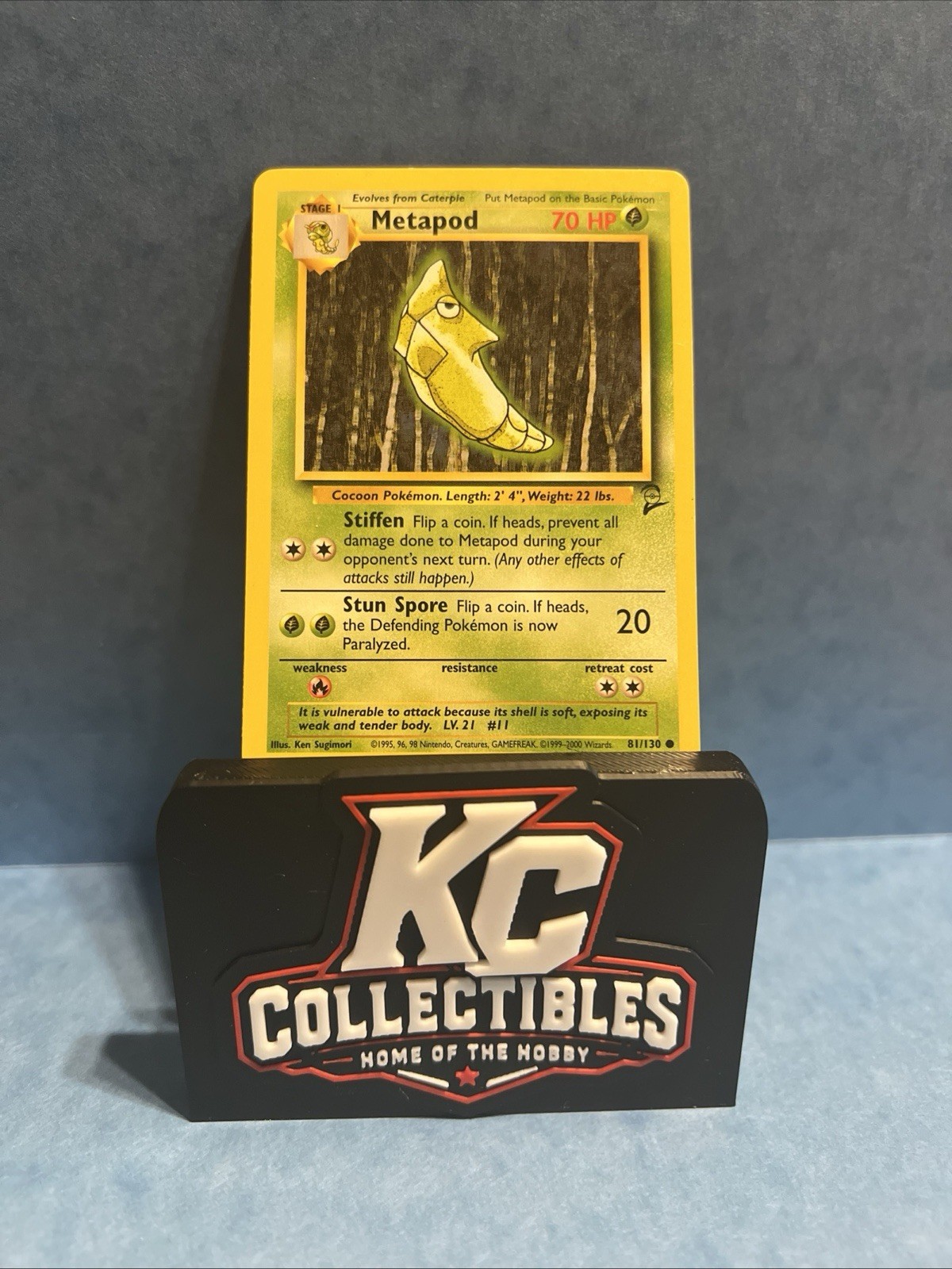Metapod 81/130 Pokemon 2000 Base Set 2 Unlimited Common Regular