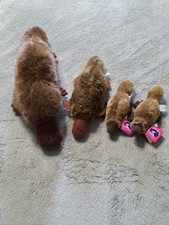 Platypus Stuffed Plush Animals Four--large,medium 2 Small