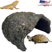 Large Reptile Hideout Cave Bearded Dragons Turtles Lizards Frogs Snakes New