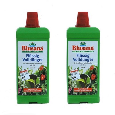 (10,16 EUR/l) Set 2 x 1000 ml Dünger flüssig Blusana Leni