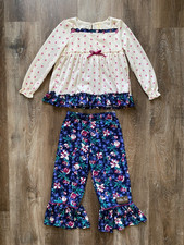 MATILDA JANE Moments With You Sleeping Angels 2 pc pajama set girl's size 6 