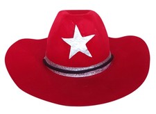 Cowboy Hat Red Fits Most 14" - 18" Build-a-bear and Make Your Own Stuffed Animal