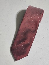 Wembley Burgundy/Maroon Polka Dot Tie 53"