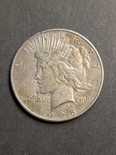 1928 S PEACE DOLLAR VF