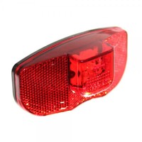 1 Fahrrad Led RüCklicht Rot Mit Reflektor & Standlicht Beleuchtung Lampe Neu