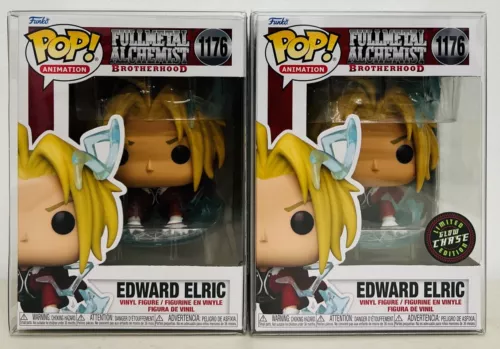 Funko Pop! Full Metal Alchemist Brotherhood Edward Elric #1176 Chase/Common Set 