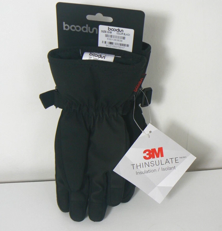 Nuevos con etiquetas Guantes Deportivos Profesionales Boodun Talla S/M 3M Thinsulate Negro Foto 2 de 4