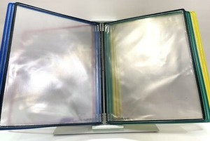 Tarifold 10 Pocket Desktop Reference and Display Holds 20 8.5" x 11" Sheets