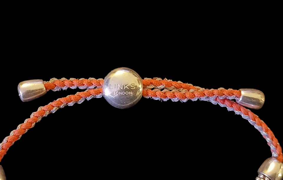 Links Of London 925 Sterling Adjustable OSFM Friendship Bracelet 5-8.5"   - Image 2 of 4