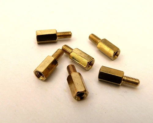 Brass 7mm M3 Stand Off  PCB Mounting Pillars for Turret Circuit Board six pack
