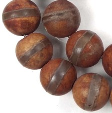 12mm Tibetan Agate Banded Round Beads 16 pcs 