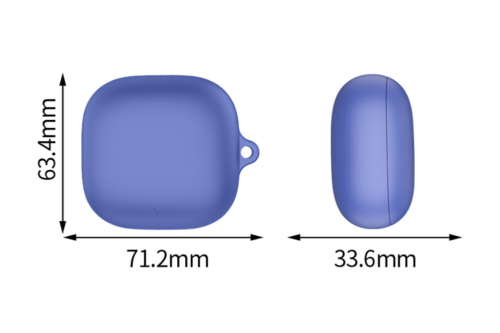 Silicone Case Earphone Pouch Cover With Carabiner for Anker