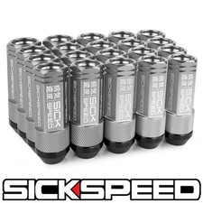 Sickspeed 20pc Polished Aluminum Extended 50mm 2 Pc Lug Bolt Wheels 12x1.5 B01 Sickspeed 20pc Polished Aluminum Extended 50mm 2 Pc Lug Bolt Wheels 12x1.5 B01