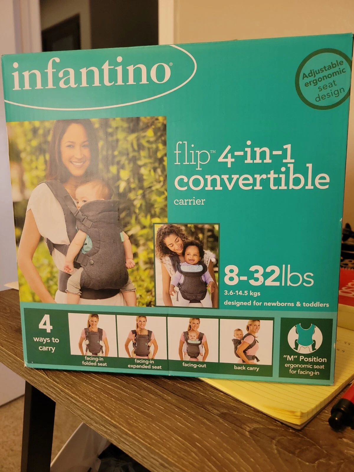 infantino flip 4-in-1 convertible baby carrier