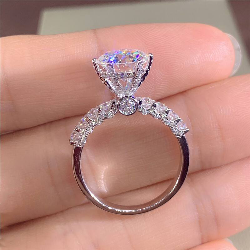 Rings And Jewelry MABELLA Sterling Silver Cubic Zirconia Wedding