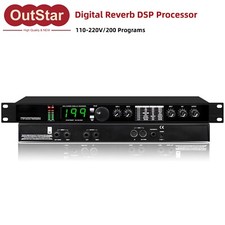 GAX-4II 110-220V 24Bit Digital Reverb DSP Processor Equalizer with 200 Programs