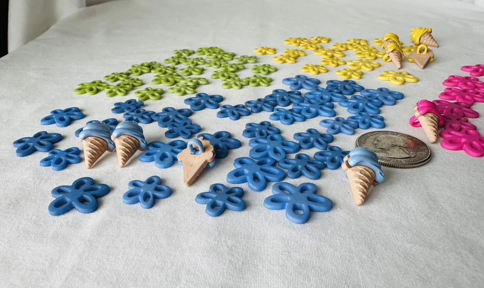 Dress It Up Jesse James Shanks & Embellishments Lot Of 99 Flowers, Cones - Image 2 of 4