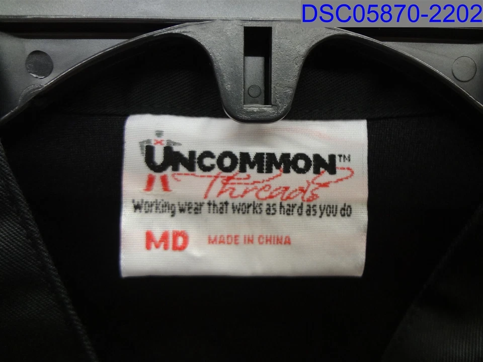 Uncommon Threads Adult Medium Black Lightweight Short Sleeve Chef Coat Mesh Back - Image 3 of 4