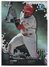 TAYLOR TRAMMELL 2019 BOWMAN CHROME SCOUT'S TOP 100 REFRACTOR REDS S4