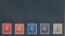 GV1 1942  British Ocupation Of Italian Colonies MEF  SG1-5 mint