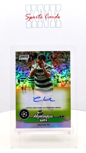 2024 Topps Stadium Club Chrome Hyeongyu Oh Auto Celtic FC